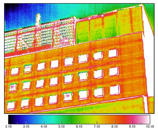 赤外線サーモグラフィーイメージ